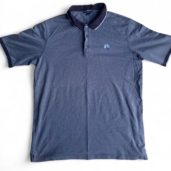 Vintage Lands End Polo Blue Embroidered Logo - Picture 1 of 7